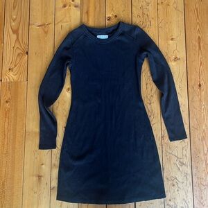 Everlane organic cotton ribbed mini shirt dress